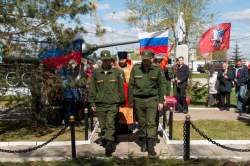 Церемония захоронения останков красноармейца Алексея Ильина